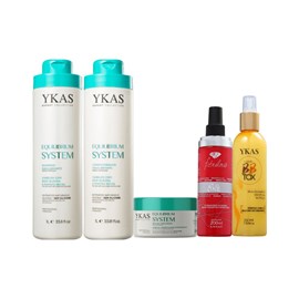 Ykas Equilibrium System Kit Grande Completo +  Fabulous Hair All in One + Ykas BBtox Líquido