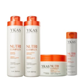 Ykas Nutri Complex Shampoo + Condicionador 1L + Máscara 250g + Leave-in 250g Ykas Nutri Complex Shampoo + Condicionador 1L + Máscara 250g + Leave-in 250g