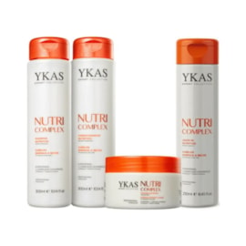 Ykas Nutri Complex Shampoo + Condicionador 300ml + Máscara 250g + Leave-in 250g