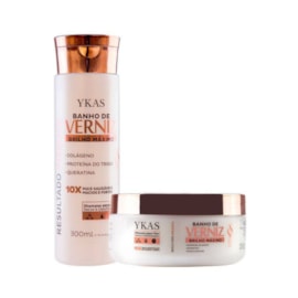 Ykas Verniz Shampoo 300ml + Máscara 250g