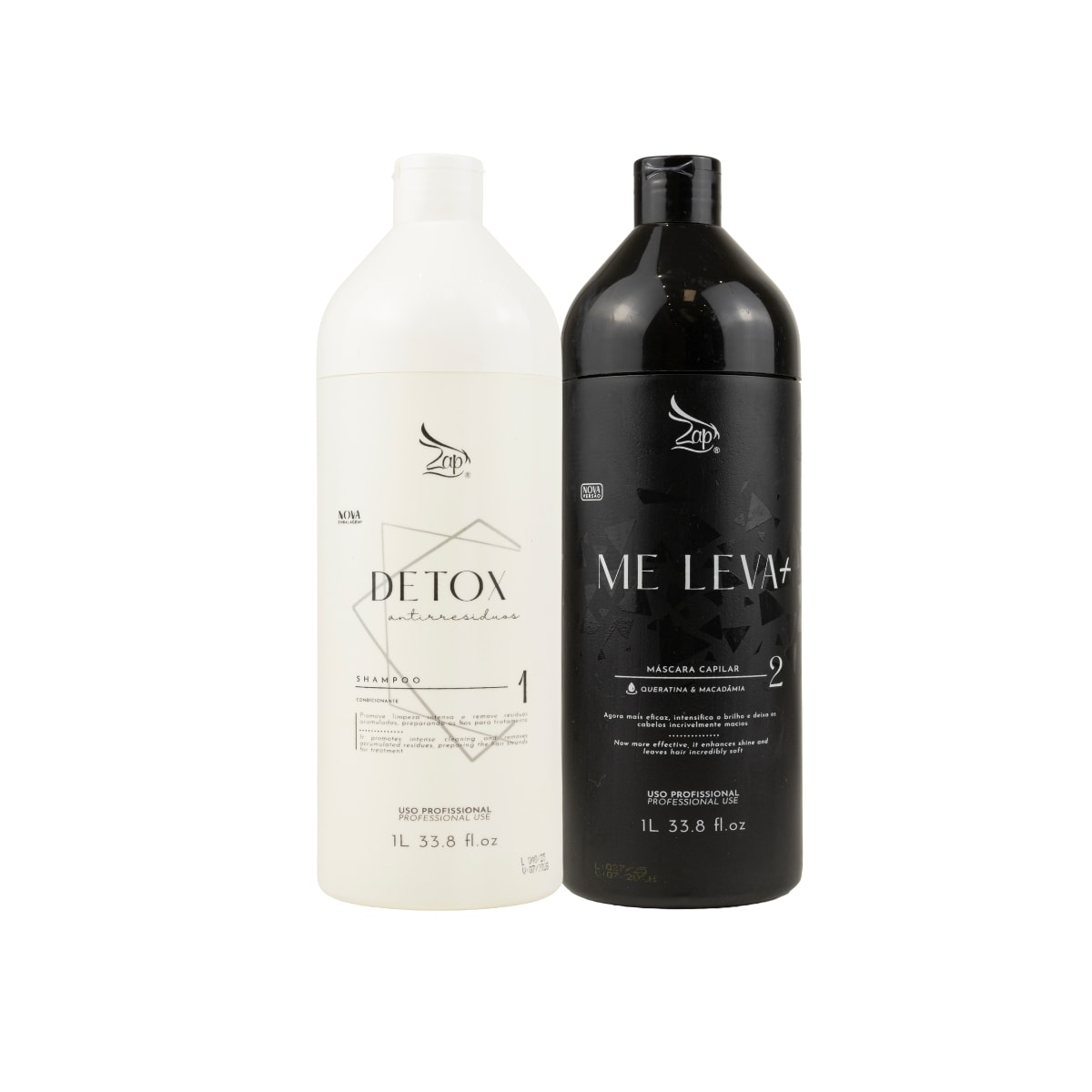 Zap Detox Antirresíduos Me Leva Shampoo e Máscara 2x1L Zap Detox Antirresíduos Me Leva Shampoo e Máscara 2x1L