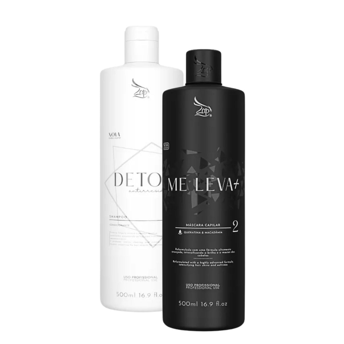 Zap Me Leva+ Shampoo e Máscara (2 x 500ml) Zap Me Leva+ Shampoo e Máscara (2 x 500ml)